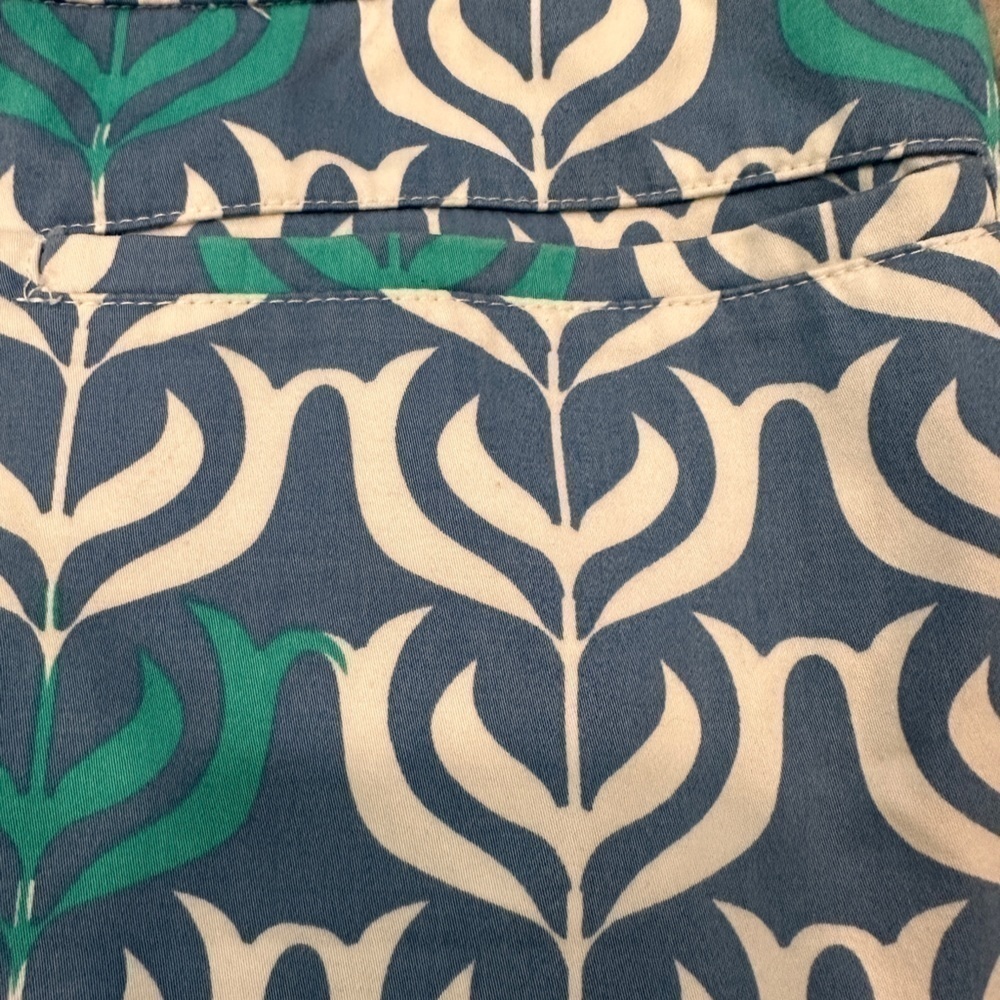 Hatley patterned pencil skirt blue green size 8 - Picture 5 of 5